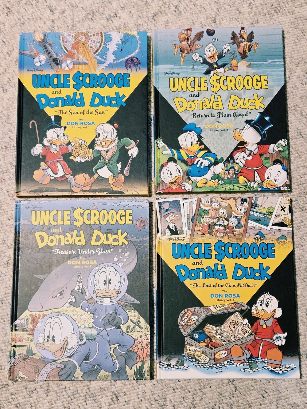 The Don Rosa Library Vol. 1-4 Hardcover Set - Uncle Scrooge & Donald Duck